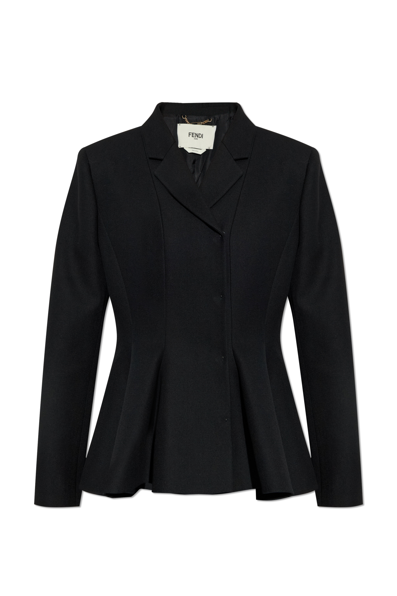 Fendi Wool blazer with peplum | Women's | Vitkac